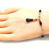 Oro Laminado Charm Bracelet, Gold Filled Style Polished, Golden Finish, 03.213.0096.07 (05 MM Thickness, 7 Inches Length)