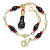 Oro Laminado Charm Bracelet, Gold Filled Style Polished, Golden Finish, 03.213.0096.07 (05 MM Thickness, 7 Inches Length)