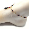 Oro Laminado Charm Anklet , Gold Filled Style Polished, Golden Finish, 03.213.0096.10 (05 MM Thickness, 10 Inches Length)
