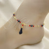 Oro Laminado Charm Anklet , Gold Filled Style Polished, Golden Finish, 03.213.0096.10 (05 MM Thickness, 10 Inches Length)