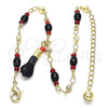 Oro Laminado Charm Anklet , Gold Filled Style Polished, Golden Finish, 03.213.0096.10 (05 MM Thickness, 10 Inches Length)
