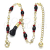 Oro Laminado Charm Anklet , Gold Filled Style Polished, Golden Finish, 03.213.0096.10 (05 MM Thickness, 10 Inches Length)