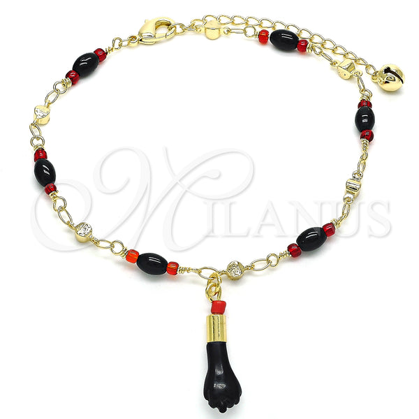 Gold Filled Anklet — Charm Anklet Polished 03. 05 MM Thickness 10 — main product view — SKU 134646 | Oro Laminado tobillera — Charm Anklet pulido 03. 05 MM Thickness 10 — SKU 134646