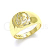 Oro Laminado Baby Ring, Gold Filled Style Polished, Golden Finish, 01.185.0016.02 (Size 2)