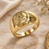 Oro Laminado Baby Ring, Gold Filled Style Polished, Golden Finish, 01.185.0016.03 (Size 3)