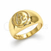 Oro Laminado Baby Ring, Gold Filled Style Polished, Golden Finish, 01.185.0016.03 (Size 3)