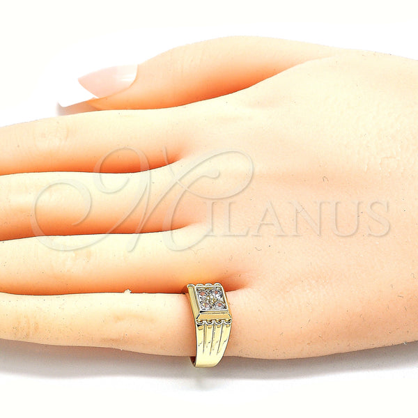 Gold Filled Ring — Baby Ring with White Cubic Zirconia Polished 01. — main product view — SKU 134655 | Oro Laminado anillo — Baby Ring with blanco Cubic Zirconia pulido 01. — SKU 134655