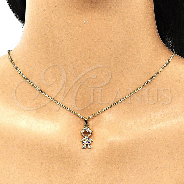 Gold Filled Ring — Earring and Pendant Adult Set Little Boy Design — alternate product view — SKU 134672 | Oro Laminado anillo — Earring and Pendant Adult Set Little Boy diseño — SKU 134672