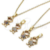 Oro Laminado Pendant Necklace, Gold Filled Style Little Boy Design, with White Micro Pave, Polished, Golden Finish, 04.210.0041.18 (02 MM Thickness, 18 Inches Length)