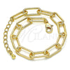 Oro Laminado Basic Bracelet, Gold Filled Style Paperclip Design, Polished, Golden Finish, 04.63.1405.08 (08 MM Thickness, 8 Inches Length)