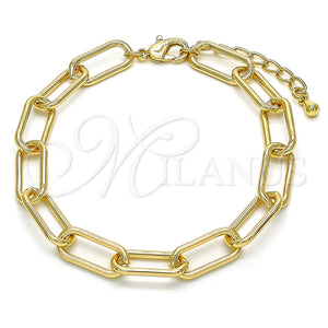 Gold Filled Bracelet — Basic Bracelet Paperclip Design Polished 04.63. 08 MM — main product view — SKU 134720 | Oro Laminado brazalete — básico Bracelet Paperclip diseño pulido 04.63. 08 MM — SKU 134720