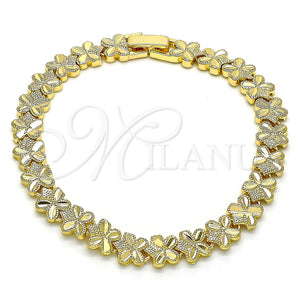 Gold Filled Bracelet — Solid Bracelet Butterfly Design Diamond Cutting 03. 08 — main product view — SKU 134724 | Oro Laminado brazalete — Solid Bracelet Butterfly diseño Diamond Cutting 03. 08 — SKU 134724
