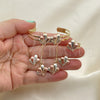 Oro Laminado Earring and Pendant Children Set, Gold Filled Style Polished, Tricolor, 06.65.0157