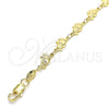 Oro Laminado Fancy Bracelet, Gold Filled Style Elephant Design, Polished, Golden Finish, 03.326.0013.07 (06 MM Thickness, 7 Inches Length)
