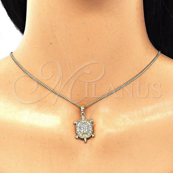 Gold Filled Ring — Earring and Pendant Adult Set Turtle Design with — alternate product view — SKU 134924 | Oro Laminado anillo — Earring and Pendant Adult Set Turtle diseño with — SKU 134924