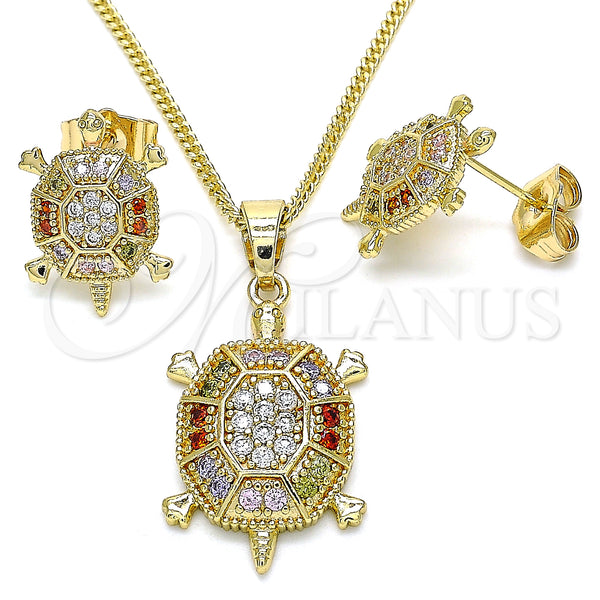 Gold Filled Ring — Earring and Pendant Adult Set Turtle Design with — main product view — SKU 134925 | Oro Laminado anillo — Earring and Pendant Adult Set Turtle diseño with — SKU 134925