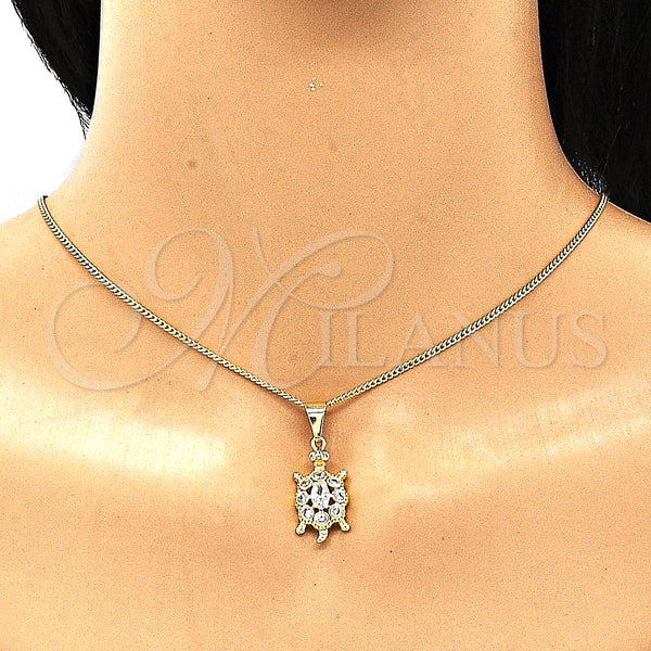 Gold Filled Ring — Earring and Pendant Adult Set Turtle Design with — alternate product view — SKU 134926 | Oro Laminado anillo — Earring and Pendant Adult Set Turtle diseño with — SKU 134926
