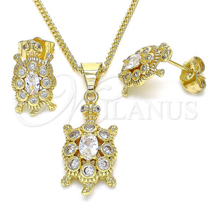 Gold Filled Ring — Earring and Pendant Adult Set Turtle Design with — main product view — SKU 134926 | Oro Laminado anillo — Earring and Pendant Adult Set Turtle diseño with — SKU 134926