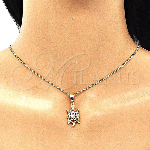 Gold Filled Ring — Earring and Pendant Adult Set Turtle Design with — alternate product view — SKU 134927 | Oro Laminado anillo — Earring and Pendant Adult Set Turtle diseño with — SKU 134927