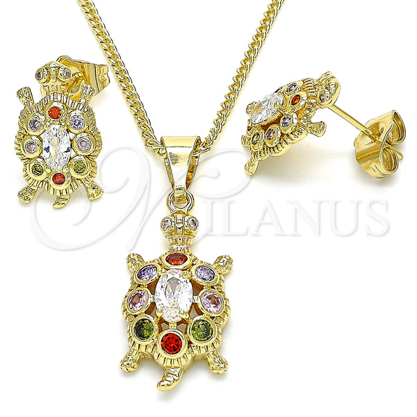 Gold Filled Ring — Earring and Pendant Adult Set Turtle Design with — main product view — SKU 134927 | Oro Laminado anillo — Earring and Pendant Adult Set Turtle diseño with — SKU 134927