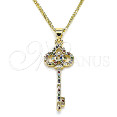 Gold Filled Gold-Filled Key Necklace 04.344.0008.2.20 for wholesale, main product view