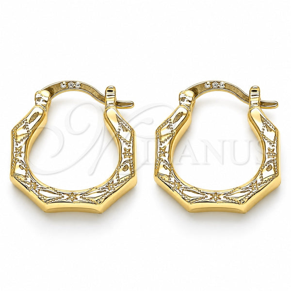 Oro Laminado Small Hoop, Gold Filled Style Polished, Golden Finish, 02.233.0027.20