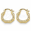 Oro Laminado Small Hoop, Gold Filled Style Polished, Golden Finish, 02.233.0027.20