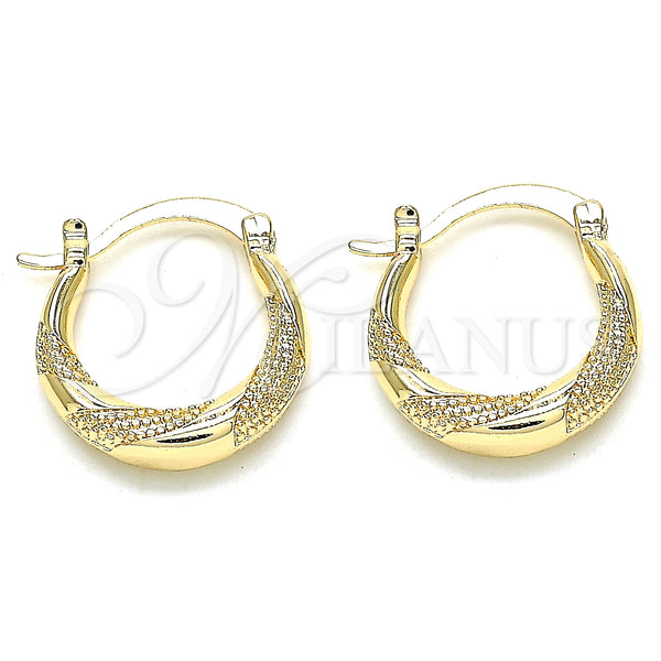 Gold Filled Hoop Earrings — Small Hoop Polished 02. — main product view — SKU 135122 | Oro Laminado aretes de aro — Small Hoop pulido 02. — SKU 135122