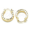 Oro Laminado Small Hoop, Gold Filled Style Polished, Golden Finish, 02.233.0032.20