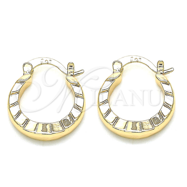 Gold Filled Hoop Earrings — Small Hoop Polished 02. — main product view — SKU 135124 | Oro Laminado aretes de aro — Small Hoop pulido 02. — SKU 135124