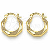 Oro Laminado Small Hoop, Gold Filled Style Polished, Golden Finish, 02.233.0033.20