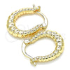 Oro Laminado Small Hoop, Gold Filled Style Polished, Golden Finish, 02.233.0034.15