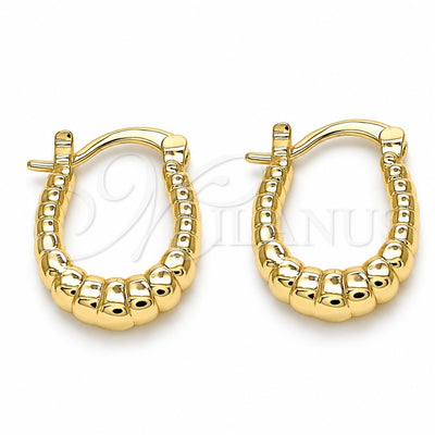 Oro Laminado Small Hoop, Gold Filled Style Polished, Golden Finish, 02.233.0034.15