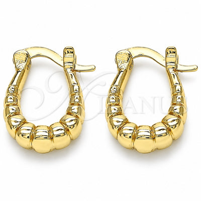 Oro Laminado Small Hoop, Gold Filled Style Polished, Golden Finish, 02.233.0034.12
