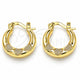 Argolla Pequeña 02.233.0036.15 Oro Laminado, Diseño de Corazón, Pulido, Tono Dorado