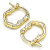 Oro Laminado Small Hoop, Gold Filled Style Polished, Golden Finish, 02.233.0046.12
