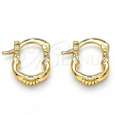 Oro Laminado Small Hoop, Gold Filled Style Polished, Golden Finish, 02.233.0046.12