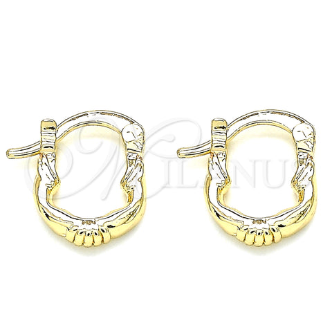 Oro Laminado Small Hoop, Gold Filled Style Polished, Golden Finish, 02.233.0046.12