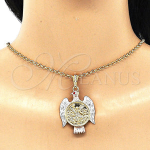 Gold Filled Pendant — Religious Pendant Centenario Coin and Angel Design with — main product view — SKU 135217 | Oro Laminado dije — Religious Pendant Centenario Coin and Angel diseño with — SKU 135217