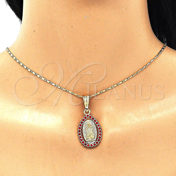 Gold Filled Ring — Earring and Pendant Adult Set Guadalupe and Teardrop — alternate product view — SKU 135253 | Oro Laminado anillo — Earring and Pendant Adult Set Guadalupe and Teardrop — SKU 135253