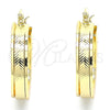 Oro Laminado Small Hoop, Gold Filled Style Polished, Golden Finish, 02.170.0315.25
