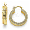 Oro Laminado Small Hoop, Gold Filled Style Polished, Golden Finish, 02.170.0315.25