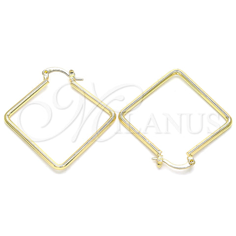Oro Laminado Medium Hoop, Gold Filled Style Polished, Golden Finish, 02.170.0322.40
