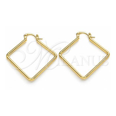 Oro Laminado Medium Hoop, Gold Filled Style Polished, Golden Finish, 02.170.0322.40