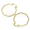 Oro Laminado Medium Hoop, Gold Filled Style Polished, Golden Finish, 02.170.0323.30