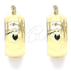 Oro Laminado Small Hoop, Gold Filled Style Polished, Golden Finish, 02.170.0357.20