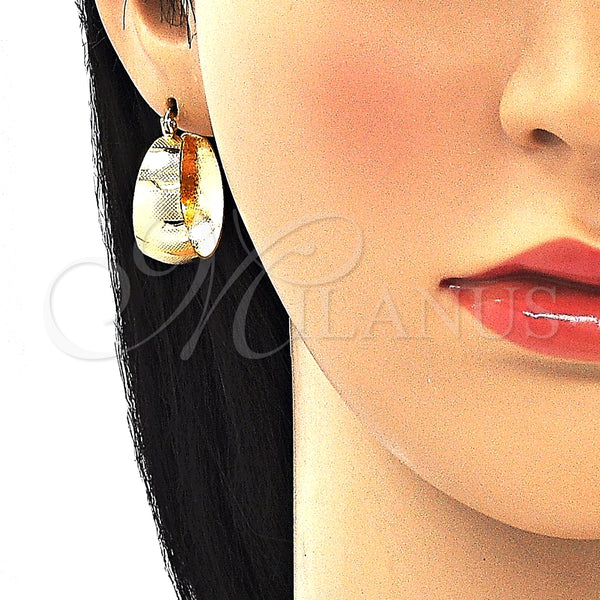 Gold Filled Hoop Earrings — Small Hoop Polished 02. — alternate product view — SKU 135350 | Oro Laminado aretes de aro — Small Hoop pulido 02. — SKU 135350