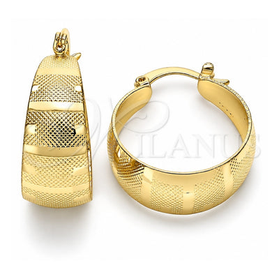 Oro Laminado Small Hoop, Gold Filled Style Polished, Golden Finish, 02.170.0362.20