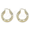 Oro Laminado Small Hoop, Gold Filled Style Polished, Golden Finish, 02.170.0370.25
