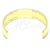 Oro Laminado Individual Bangle, Gold Filled Style Diamond Cutting Finish, Golden Finish, 07.168.0024 (16 MM Thickness, One size fits all)